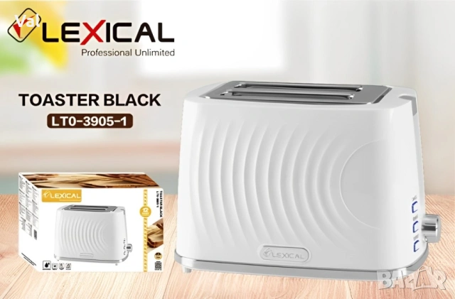 Тостер Lexical LTO-3905-1/2, снимка 5 - Тостери - 54814162