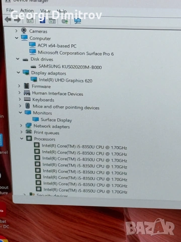Microsoft Surface Pro 6 i5-8350U/8RAM/128SSD/Intel UHD Graphics 620/QHD Touch, снимка 4 - Лаптопи за работа - 54984441