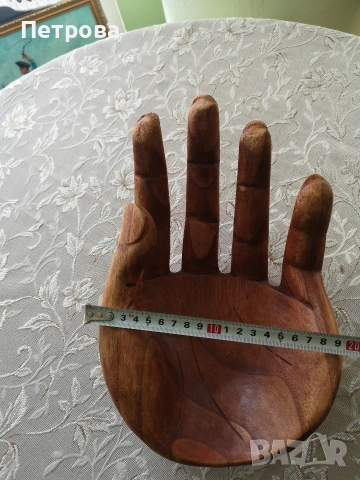 дърворезба - ръка, снимка 7 - Антикварни и старинни предмети - 54291794