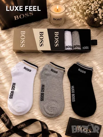 Diesel 🔹 Lacoste 🔹Boss 🔹 Burberry 🔹 Унисекс Модел Чорапи , снимка 16 - Мъжки чорапи - 55545972