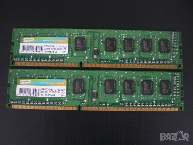 Рам памет Silicon Power 4GB (2x2GB) DDR3 1333MHz,PC3-10600,SP002GBLTU133V02