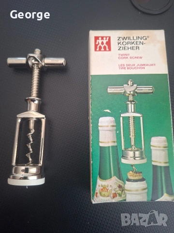 Тирбушон ZWILLING, винтидж, снимка 4 - Антикварни и старинни предмети - 54303309