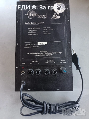 Усилвателен модул за активен субуфер EuroSound AV1 (40W RMS)