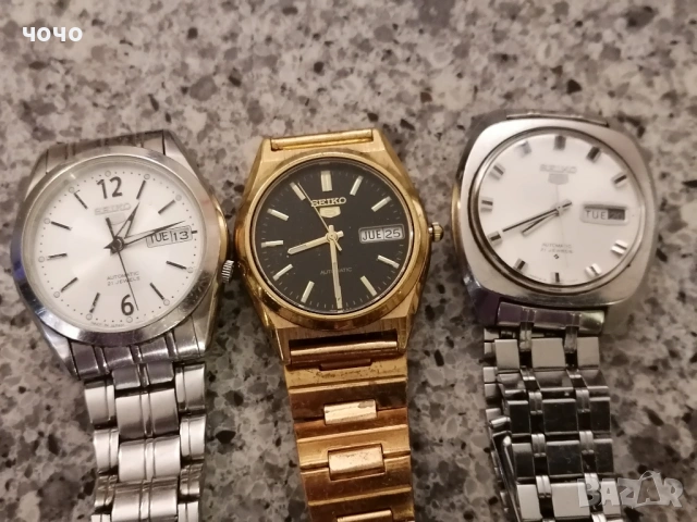  Mъжки SEIKO 3  бр -много специални, снимка 2 - Мъжки - 54585379