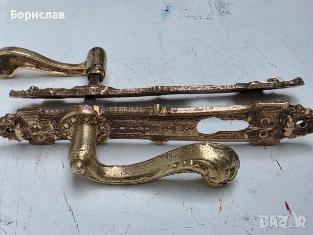 Бронзови-ретро дръжки за врата, снимка 2 - Антикварни и старинни предмети - 55607257