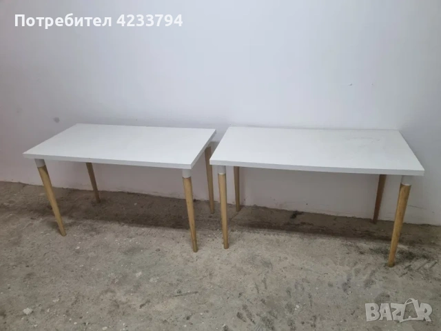 Бюро/маса 60/120 бяло/дъб сонома, снимка 2 - Бюра - 54541376