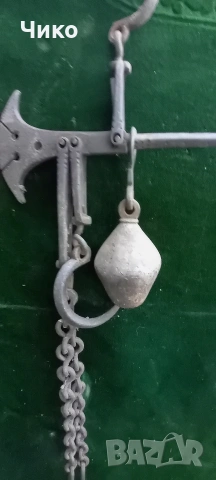 Стар турски кантар със куки, снимка 6 - Антикварни и старинни предмети - 54120008