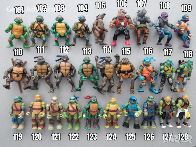 Екшън Фигурки Teenage Mutant Ninja Turtles TMNT Костенурките Нинджа, снимка 7 - Колекции - 47235429