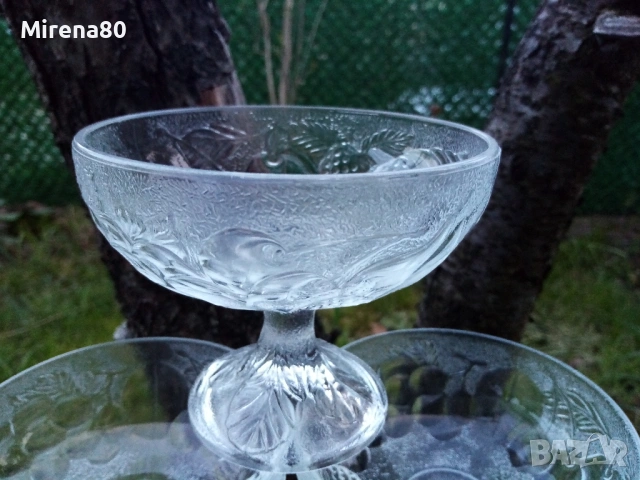 Винтидж чаши за мелба - 6 бр., снимка 2 - Сервизи - 54161533