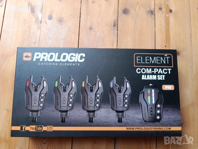 Сигнализатори  Prologic Element Com-Pact Alarm Set 4+1 carp шаран
