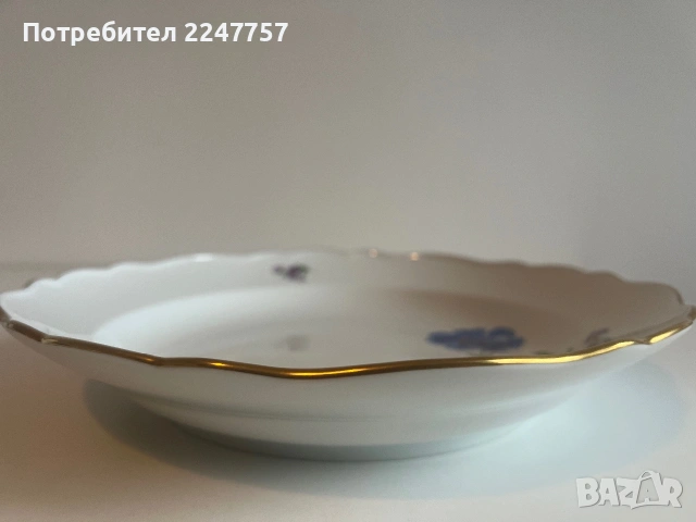 Огромно Плато Meissen, снимка 5 - Антикварни и старинни предмети - 55117626