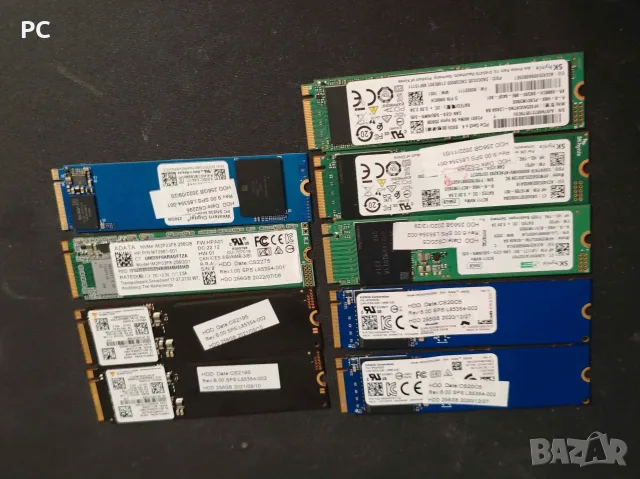 SSD NVME m.2 256GB различни модели Samsung/SK Hynix/WD/Adata/Kioxia