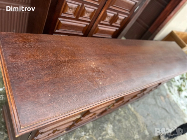 Голям дървен бюфет / шкаф – класически стил, снимка 5 - Бюфети - 53958915