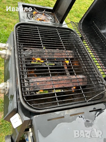 Газово барбекю с вграден котлон+ бутилка, снимка 5 - Барбекюта - 54041155