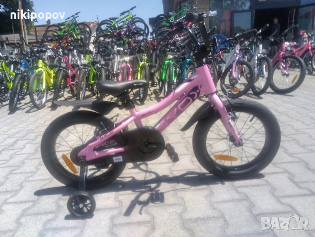 X Детски алуминиев велосипед 16" SPECIAL розов, снимка 12 - Велосипеди - 54395367