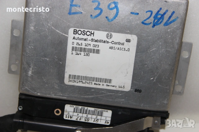 Компютър ABS BMW E39 Serie 5 (1996-2004г.) 0265109023 / 0 265 109 023, снимка 2 - Части - 54458492
