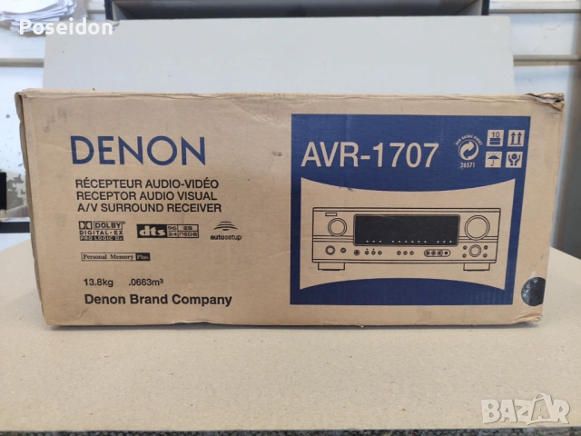 Многоканален ресивър Denon AVR-1707, снимка 4 - Ресийвъри, усилватели, смесителни пултове - 54681376