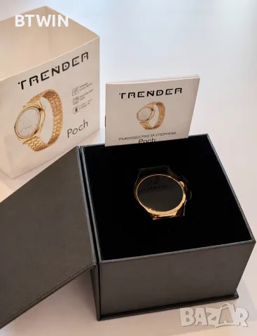 НОВ ! Луксозен Смарт Часовник - TRENDER POCH - Rose Gold - AMOLED - Bluetooth Разговори !, снимка 11 - Други - 55355290