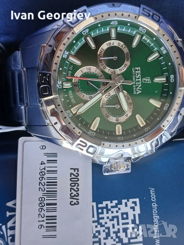 Нов часовник Festina F20623/3 . Имам и други обяви с нови часовници., снимка 2 - Мъжки - 55079676