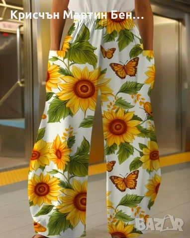 Панталон с широк крачол , снимка 2 - Панталони - 53961759