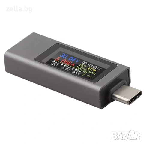 USB-C мултиметър Kowsi KWS-2302C – Тестер 4-30V 12A, PD QC, измерване на капацитет 10437, снимка 9 - Друга електроника - 54694718
