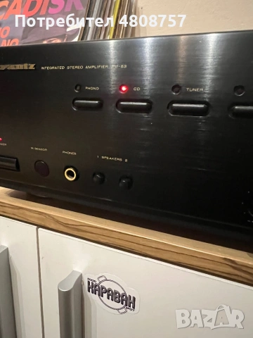 Усилвател Marantz PM-53 – Аудиофилски звук и отлично състояние, снимка 5 - Ресийвъри, усилватели, смесителни пултове - 54391052