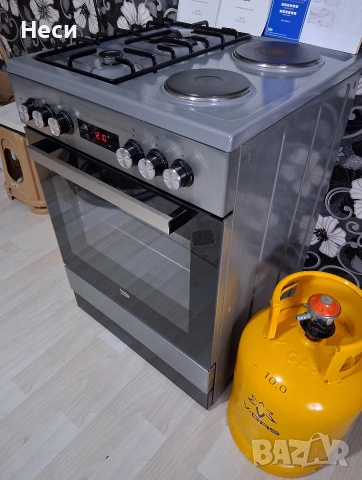 Комбинирана Готварска Печка Beko, снимка 6 - Печки, фурни - 54136231