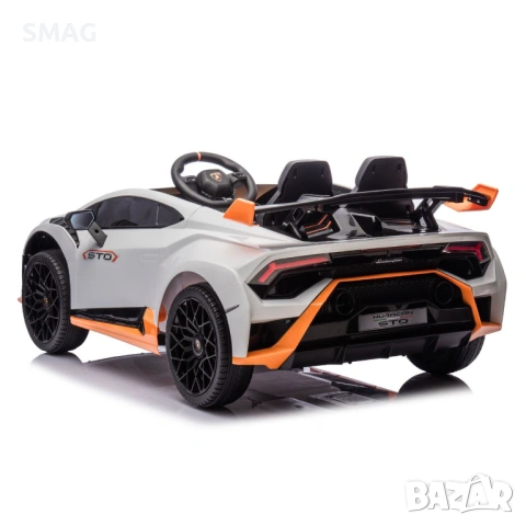 Акумулаторен автомобил Lamborghini бял 12V с дистанционно_1248400, снимка 4 - Електрически играчки - 54590709
