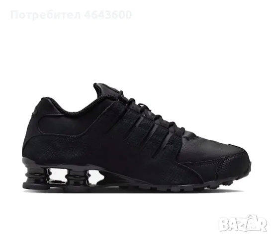 Nike Shox NZ Triple Black, снимка 3 - Маратонки - 55692436