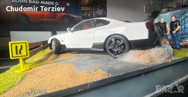 Диорама Solido 1:18 Nissan Silvia S15 мащабни модели коли, снимка 4 - Колекции - 54506018