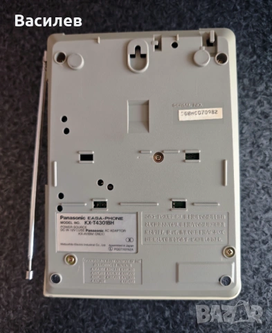 Ретро Panasonic EASA-PHONE KX-T4301BH с телефонен секретар – Напълно работещ, снимка 4 - Други - 54460929
