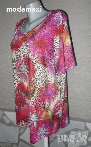 4XL - Нова еластична блуза „M Collection”- , снимка 4 - Туники - 55288799