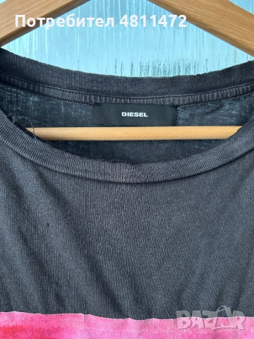 Diesel оригинална тениска с принт, снимка 2 - Тениски - 54349941