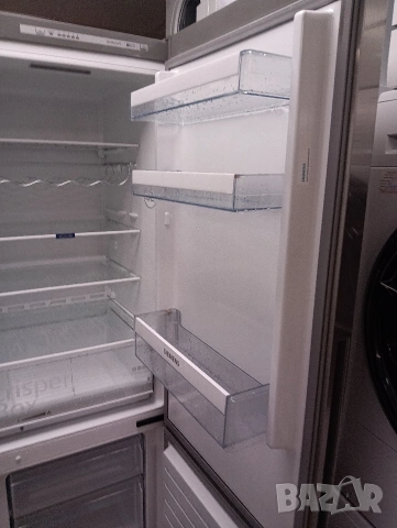 Иноксов комбиниран хладилник с фризер Сименс Siemens А++ с две години гаранция!, снимка 3 - Хладилници - 53992030