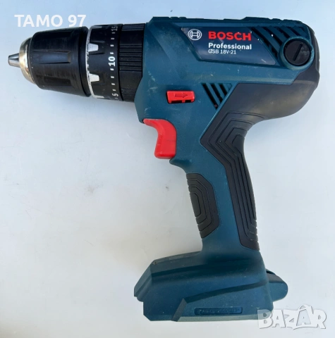 BOSCH GSB 18V-21 - Ударен акумулаторен винтоверт 18V, снимка 2 - Винтоверти - 54492569