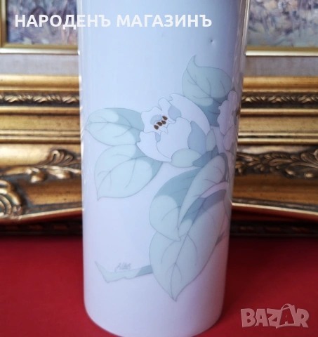 ROSENTHAL - Немски порцелан Дизайнерска ваза от Tapio Wirkkala цветя , снимка 11 - Други ценни предмети - 54733214