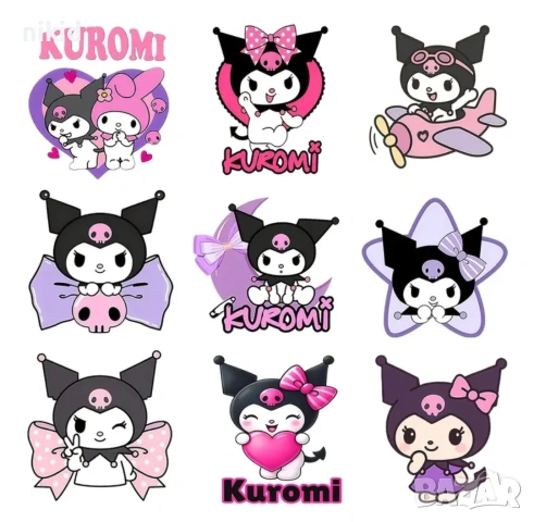 Санрио Kuromi Куроми sanrio лист малки щампа термо апликация картинка за дреха блуза чанта , снимка 6 - Други - 54359133