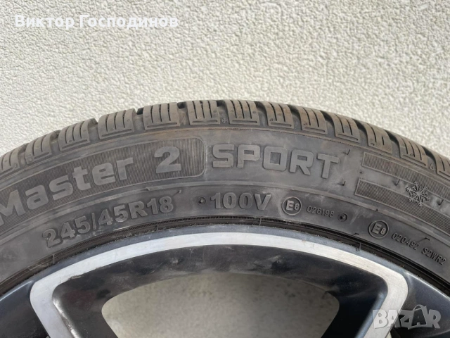 Оригинални джанти на мерцедес със зимни гуми 245/45R18, снимка 10 - Гуми и джанти - 54625350