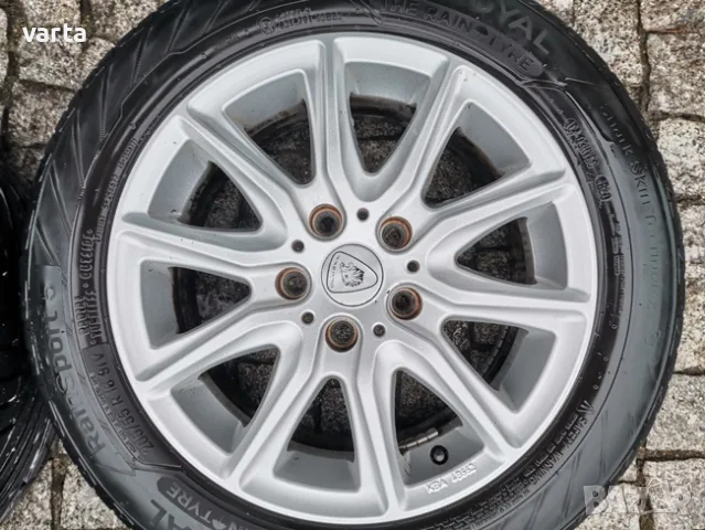 4бр ЛЕТИ джанти 16" 5Х112 ALUETT с гуми 205/55/16 UNIROYAL за VW Audi, снимка 6 - Гуми и джанти - 55338797