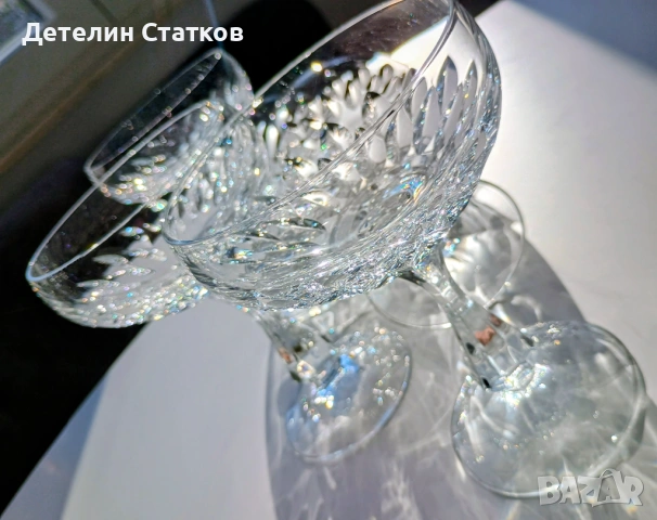 Кристални чаши за вино 5 бр., снимка 5 - Чаши - 54509602