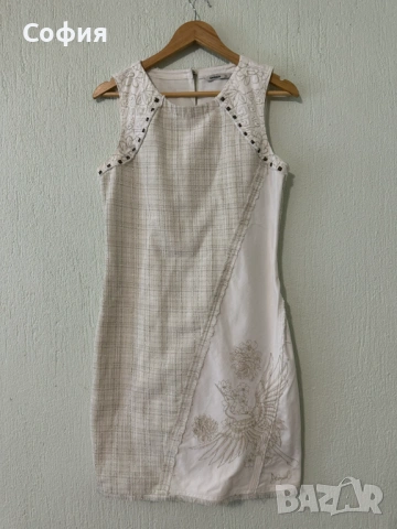 Рокля  с бродерия Desigual, снимка 2 - Рокли - 54849979
