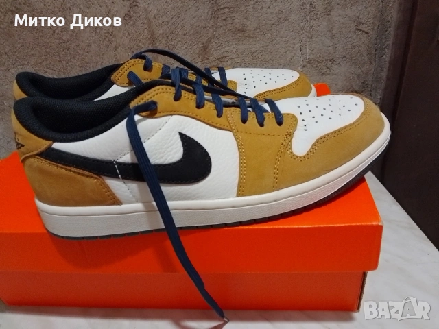 Nike Air Jordan 1 Retro Low OG "Rookie of the Year".естеств.кожа #42.5 стелка 270 мм се, снимка 8 - Маратонки - 54346508