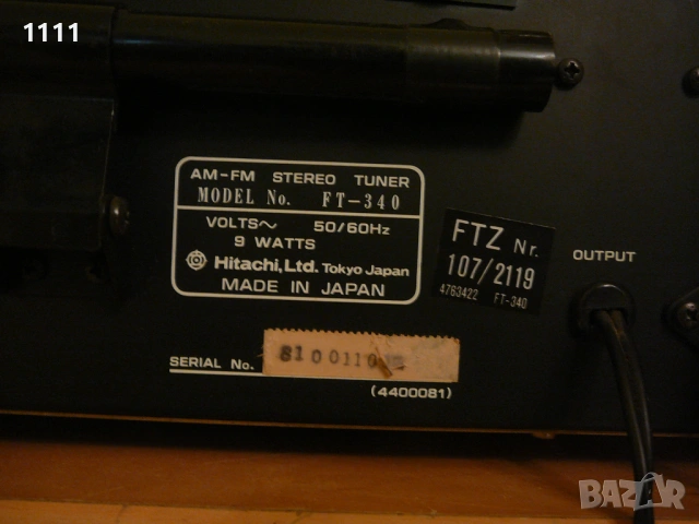 HITACHI FT-340, снимка 7 - Ресийвъри, усилватели, смесителни пултове - 54938888