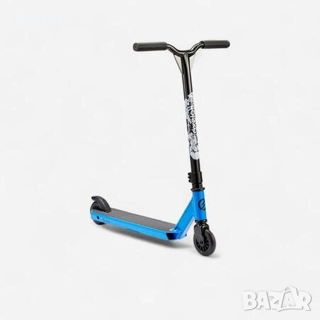 Тротинетката Oxelo MF One Blue freestyle за трикове за ръст 110 - 140 до 100 кг., снимка 5 - Детски велосипеди, триколки и коли - 54492868