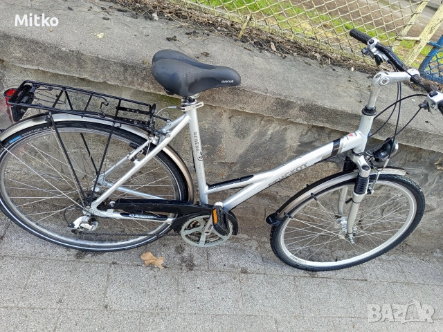 28 цола алуминиев велосипед Пежо с 21 скорости усилени капли амортисьори предни като нов , снимка 9 - Велосипеди - 53987447