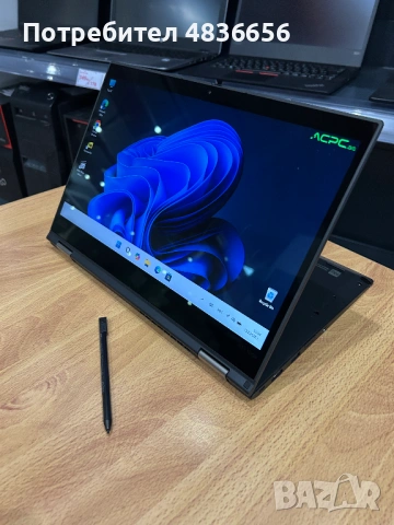 Като нов! Лаптоп Lenovo X13 Yoga touch i5/8GB RAM/256 NVMe, 3 м. гар., снимка 9 - Лаптопи за дома - 54761506