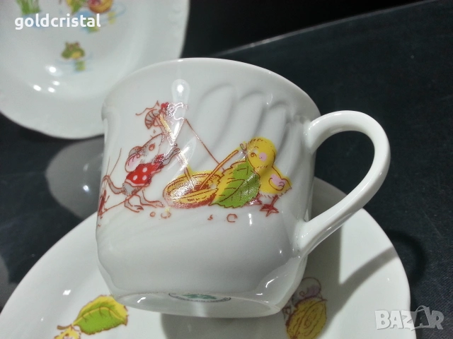 Стар български порцелан детски комплект , снимка 3 - Колекции - 16009289