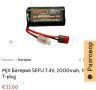 Батерии RoaringTop 2000 mAh 15C (2 бр.) + USB зарядно, снимка 3