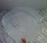 Стъклено плато форма на риба ,ордьоври , снимка 2
