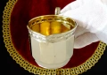 Посребрена каничка с позлата от вътре., снимка 3